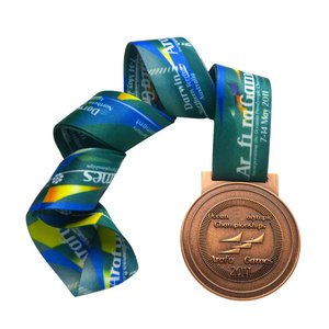 Running Marathon Competition Metal Bronze Gold Custom Trophies And Medals