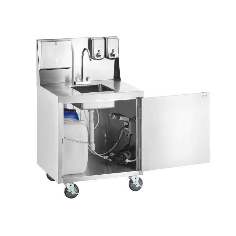 New Product Stainless Steel Foot Operated Hand Wash Sink For Hospital Party Beach Outdoor