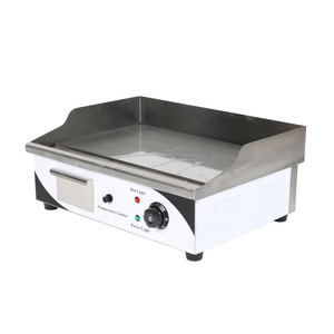 Commercial Restaurant Equipment Stainless Steel Table Top Flat Electric Barbecue Burger Grill Griddle