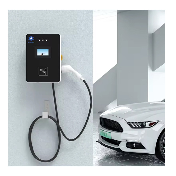 AC 22kW type1 type2 Wall Mounted Car EV Wall Box Home Charging Pile For Electric Vehicle