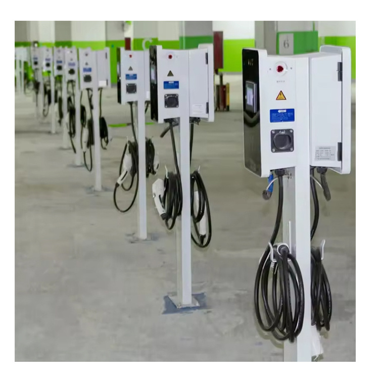 Customized smart ocpp gbt type 2 commercial 7kw 22kw 11kw wallbox ac electric car charger ev charging station