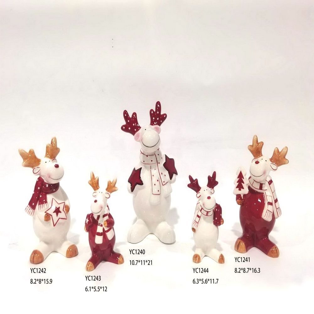 2023 Custom Ceramic Decorations Indoor Ornament Christmas Baubles