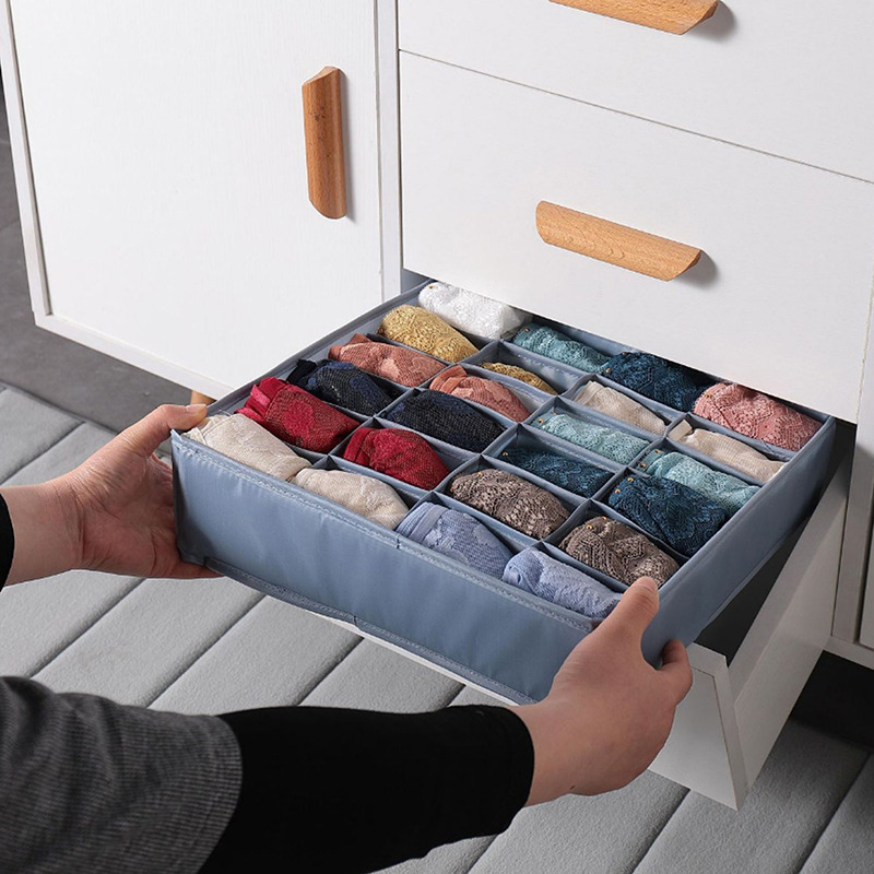 Socks Underwear Bra Storage Box Drawer For Ties Wardrobe Clothes Organizer Cabinet Separator