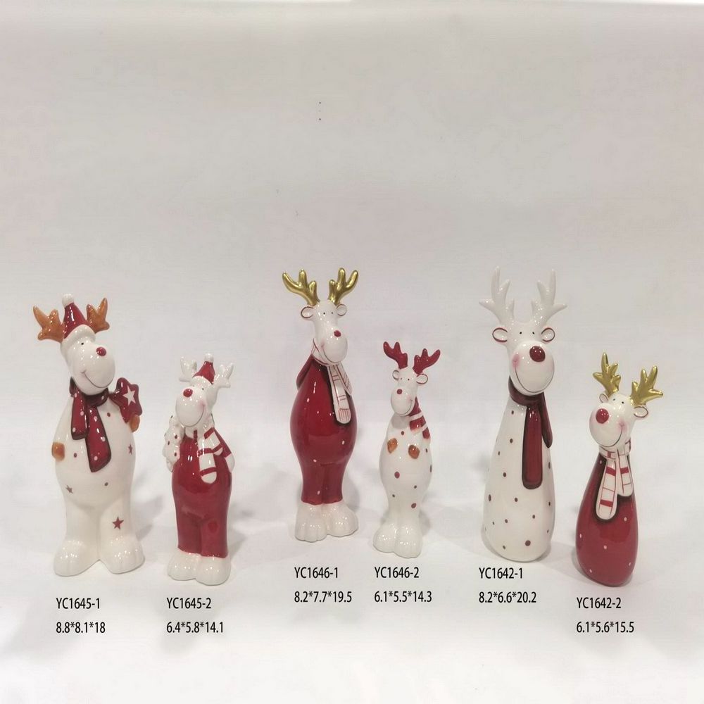 2023 Custom Ceramic Decorations Indoor Ornament Christmas Baubles