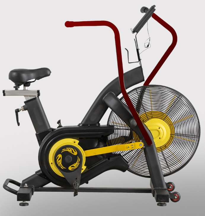 New Design Home Gym Use Air Resistance Exercise Bike Gym Equipment Commercial Air Bike for Training