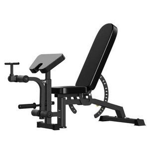 Stable Commercial Weight Lifting Adjustable Bench With Preacher Curl & Leg Attachment