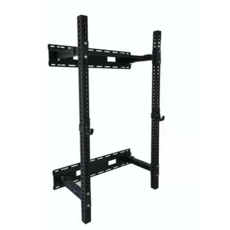 New Style Commercial Fitness Gym Equipment Wall Mounted Folding Squat Power Rack