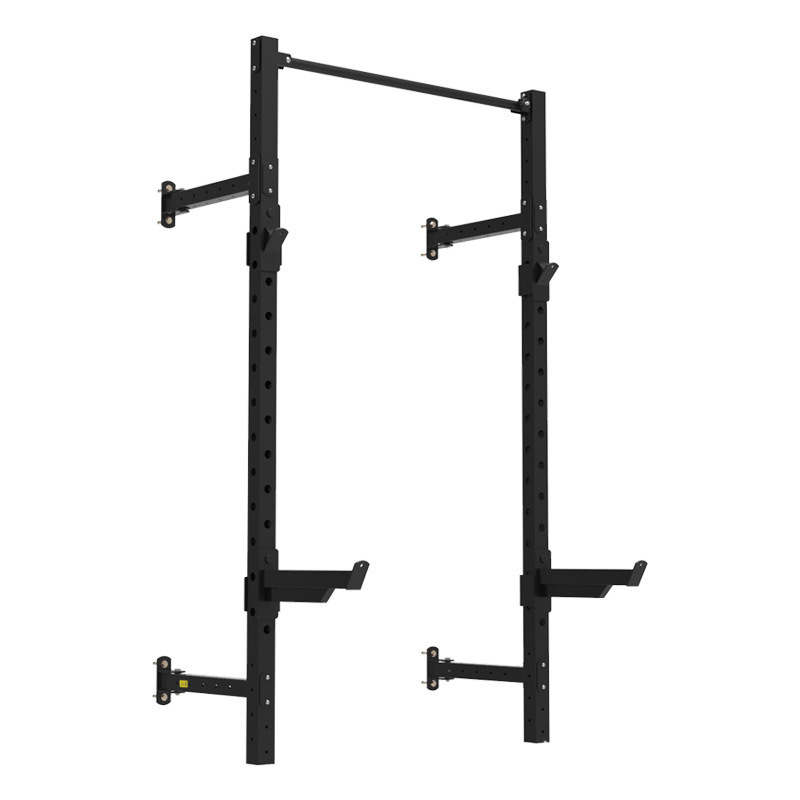 New Style Commercial Fitness Gym Equipment Wall Mounted Folding Squat Power Rack