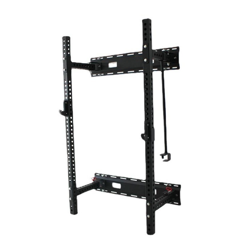 New Style Commercial Fitness Gym Equipment Wall Mounted Folding Squat Power Rack