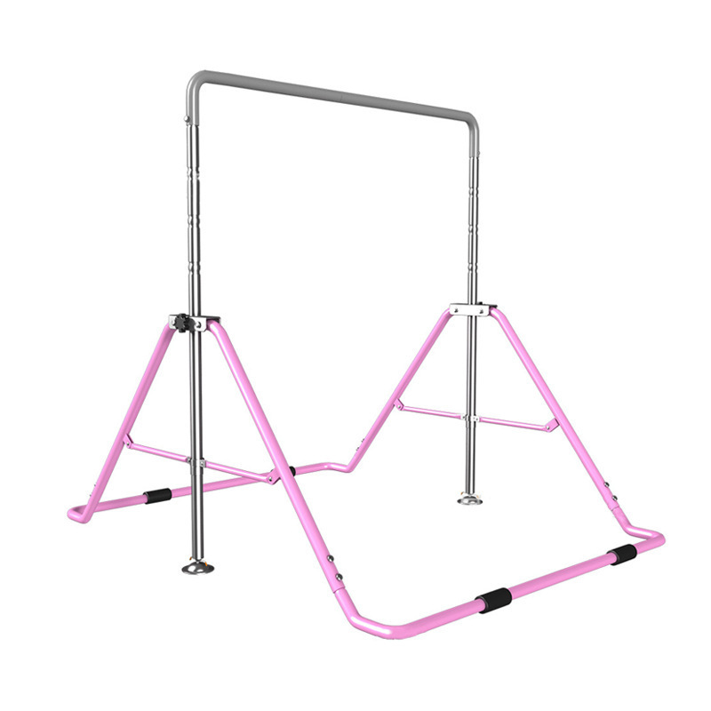 Home Use Adjustable Height Folding for Children Gymnastic Kids Horizontal Bars Gymnastics Bar Pull up Bar