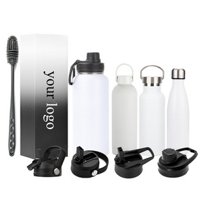 STARLII 32oz 64 oz Sports Double Wall Vacuum Flask Stainless Steel Insulated Metal Water Bottles 1000ml With Custom Logo Printed