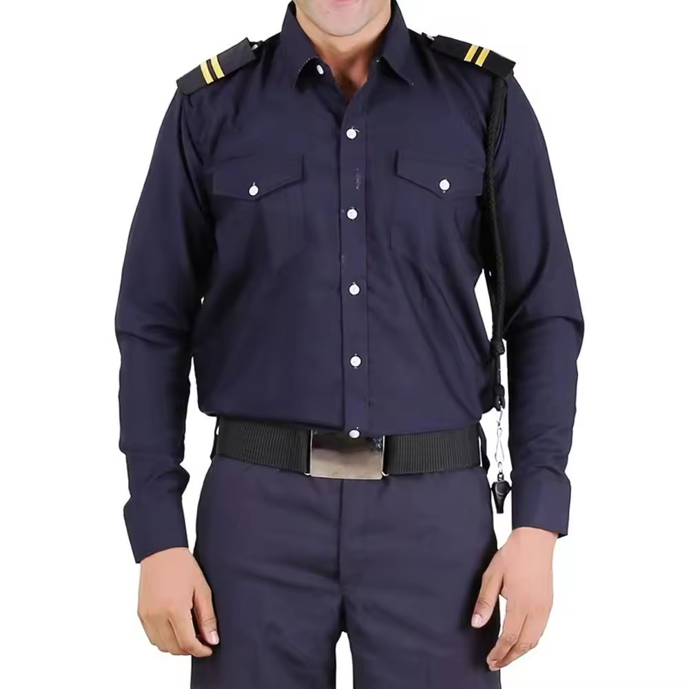 Security Guard Dress Uniform Safety Uniform Shirts Reflective Tape  Top Selling Product Security Work Wear Uniforms Set