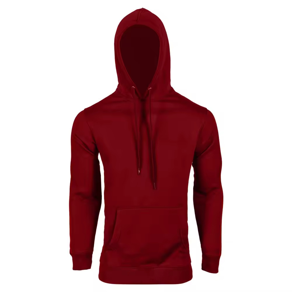 Maroon Hoodie Design Manufacturing Hoodies Heavyweight Blank High-Quality Wholesale 100 Cotton Men Oversized Hoodie