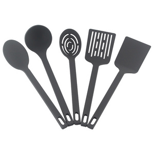 Kitchen Accessories 5 Pcs Food Nylon Kitchen Utensils Cheap Cooking Spatula Tong Fork Set