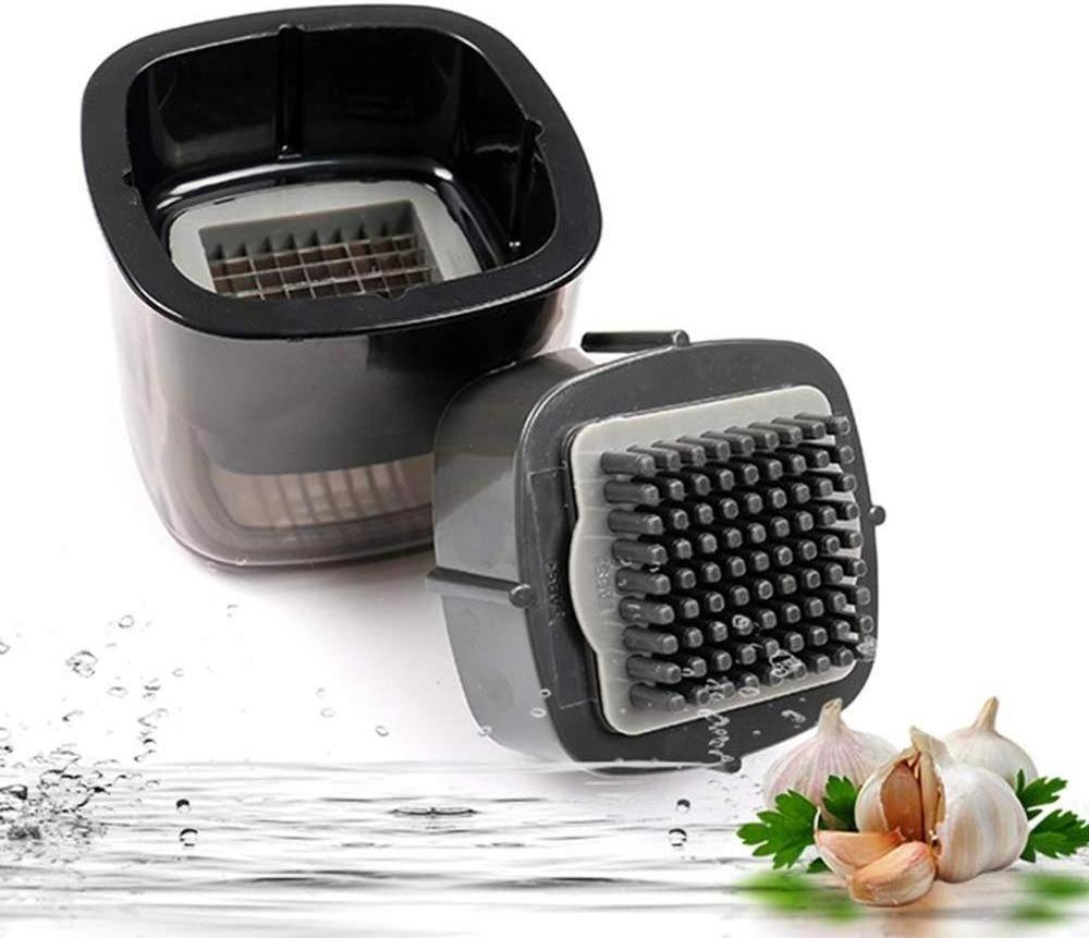 Manual Garlic Slicer and Dicer with Plastic Storage Box,