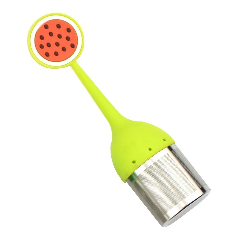 Cute Animal Eco-friendly Silicone Tea Infuser Strainer with Tray For Loose Tea