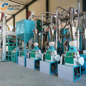 50 tons Industrial maize corn flour mill plant corn grits making machine semolina processing machine