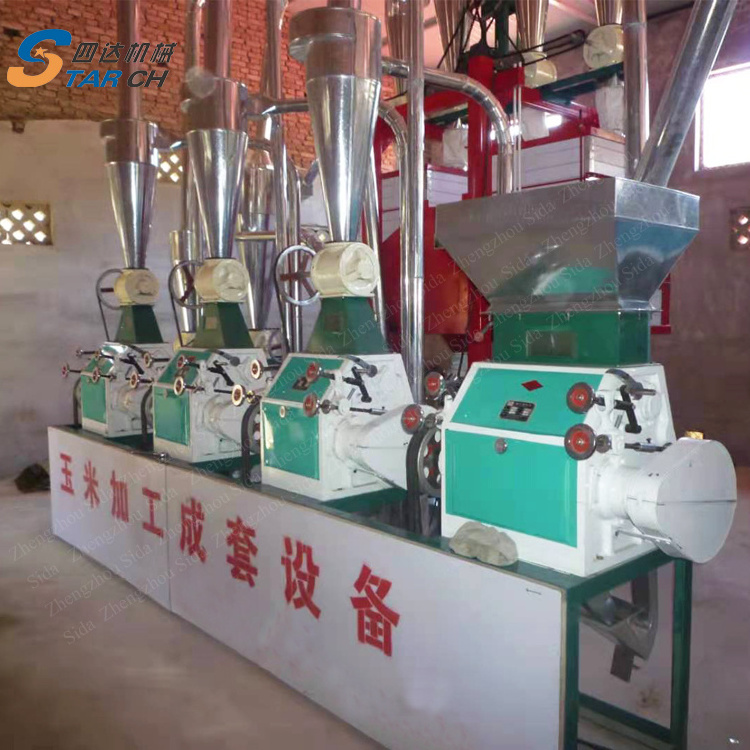 50 tons Industrial maize corn flour mill plant corn grits making machine semolina processing machine