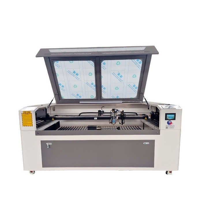 STARMA cnc Mixed hybrid co2 laser engraving cutting machine 1390 with 300w and 80w