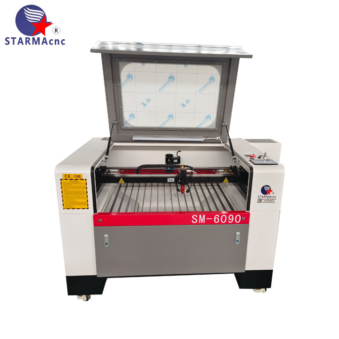 STARMA cnc Top quality 6090 co2 metal laser engraving and cutting machine