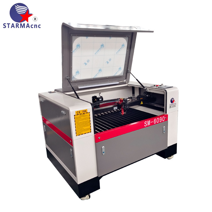 STARMA cnc Top quality 6090 co2 metal laser engraving and cutting machine