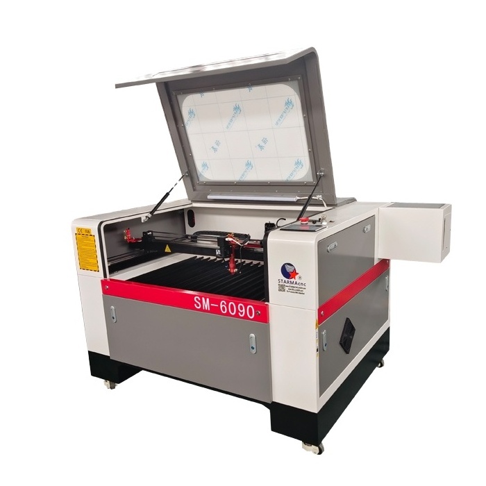 STARMA cnc Top quality 6090 co2 metal laser engraving and cutting machine