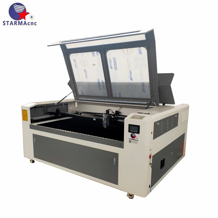 STARMA cnc Mixed hybrid co2 laser engraving cutting machine 1390 with 300w and 80w