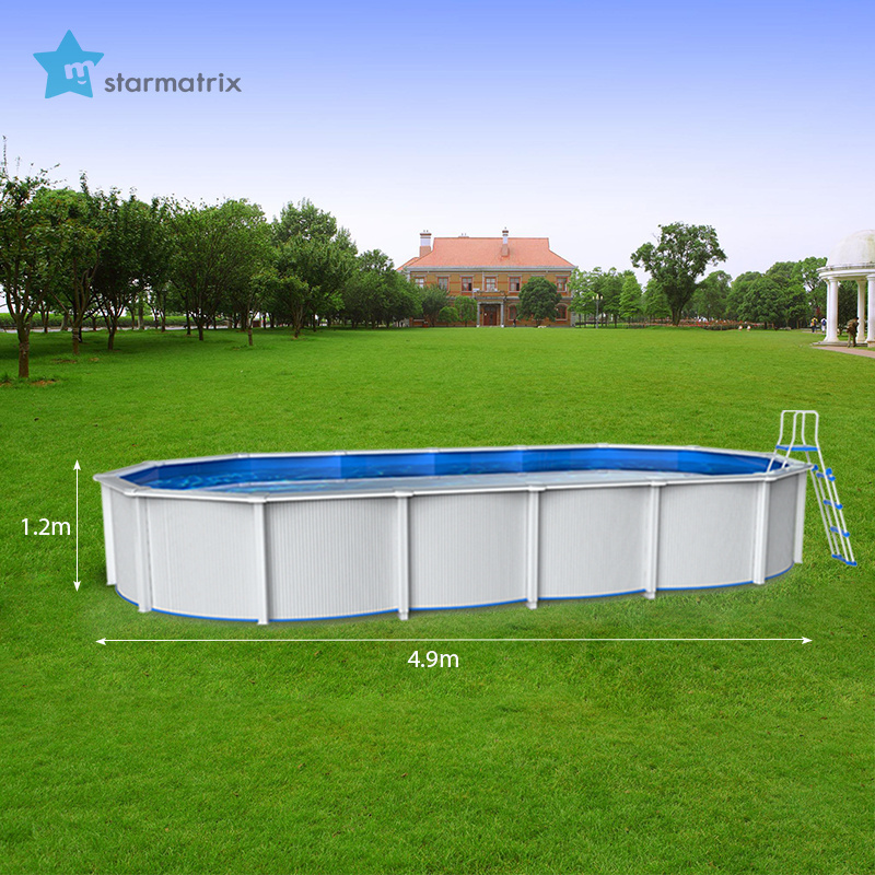 STARMATRIX PSP613613B/BW Swimming Pool Set Hard Side Pool with Ladder and Cover summer wave 22 x 52 pool