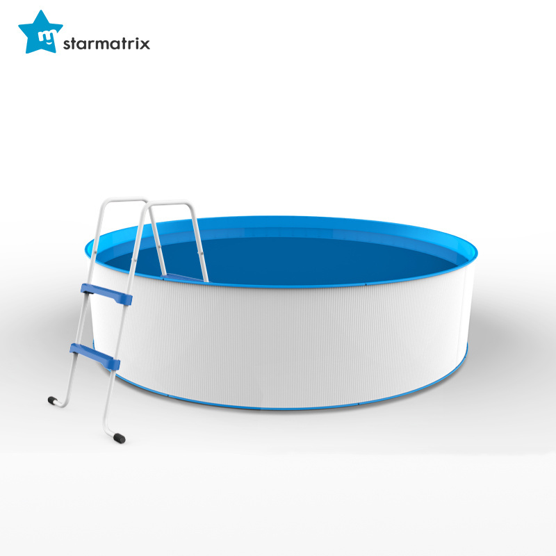 STARMATRIX 912 folding pool ladder steps swimming pool ladder portable on ground swimming pool ladder