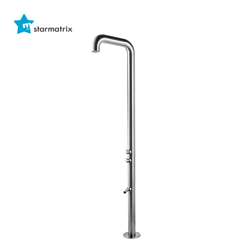 STARMATRIX SS1104 Bath Pressure Garden Beach Stainless Steel Pool Beach Outdoor Shower For Swimming Pool And Garden