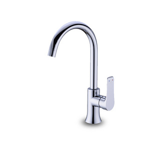 UPC cheap price Brass and 304 stain less deck mount industrial single handle tap durable kitchen water sink mixer faucet