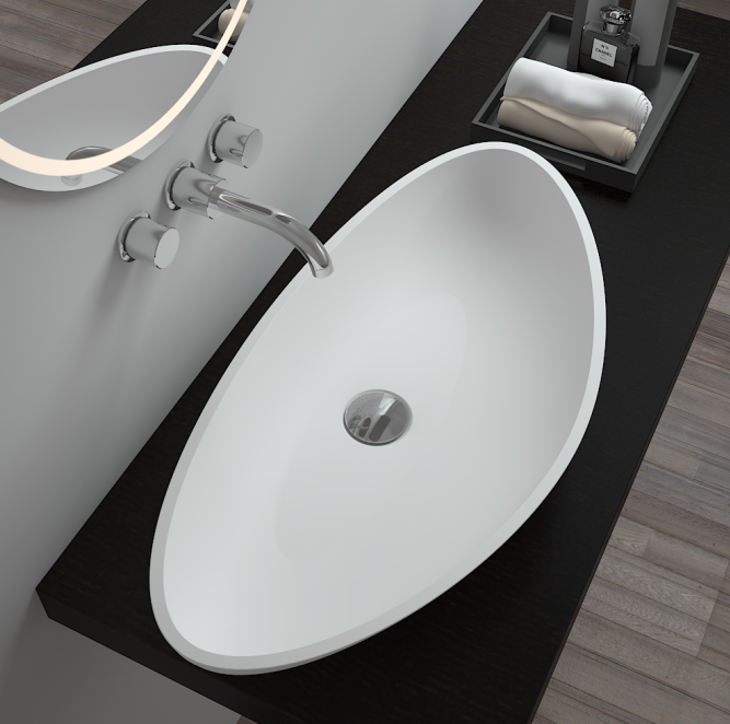 SM-8322 Very Beautiful Sinks, Hot Sell Counter Top stone Wash Basin