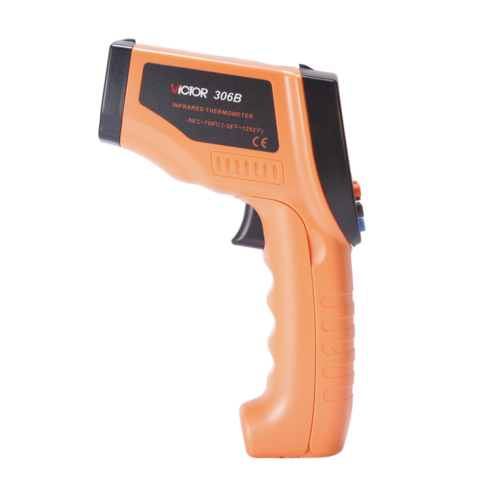 306B RuoShui Thermometer Gun Laser Thermometer  Non Contact 700 Degree Industrial Temperature Infrared Thermometer