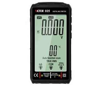 VICTOR 925 Digital Smart Multimeter 9999 Large LCD Display with NCV Diode DC AC 600v 600mA 3.7V 500mAh Lithlum Battery