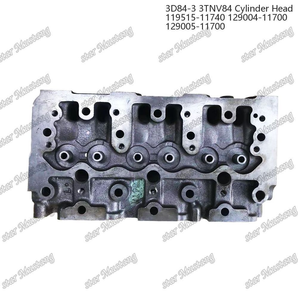 3D84-3 3TNV84 Cylinder Head 119515-11740 129004-11700 129005-11700 For Yanmar Diesel Engine