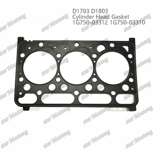 Cylinder Head Gasket D1703 D1803 Metal 1G750-03312 1G750-03310 For Kubota Engine Parts