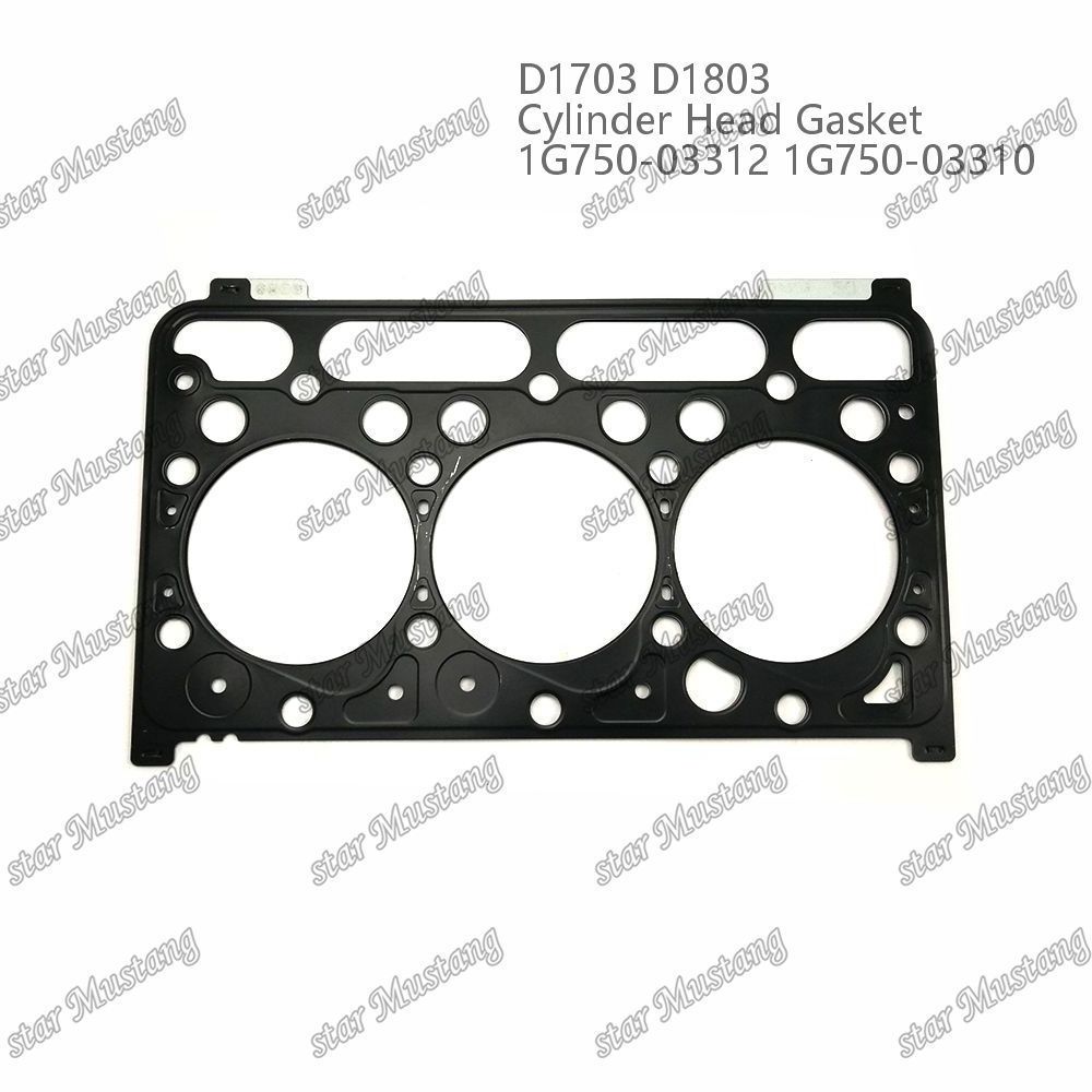 Cylinder Head Gasket D1703 D1803 Metal 1G750-03312 1G750-03310 For Kubota Engine Parts