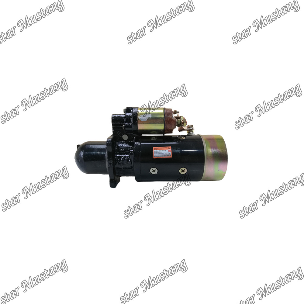 6BT5.9 4BT 3708N Starter Motor 24V 10T 5.0KW 4934655 4935789 5336432 128000-256 Suitable For Cummins Engine Parts