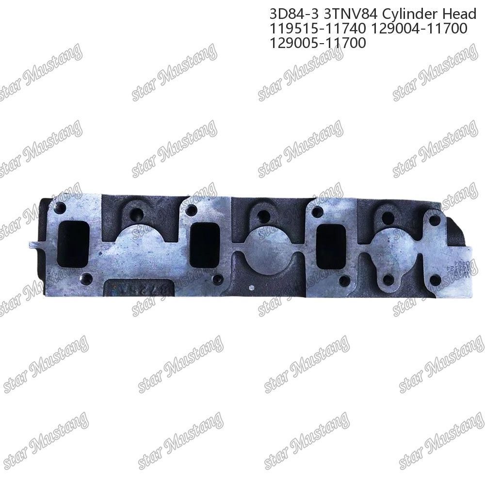 3D84-3 3TNV84 Cylinder Head 119515-11740 129004-11700 129005-11700 For Yanmar Diesel Engine