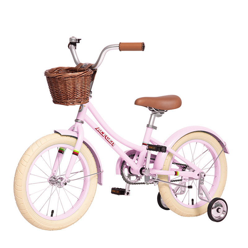 ACEGER 16 inch Children Girl Bicycle with Training Wheels Kids Bike