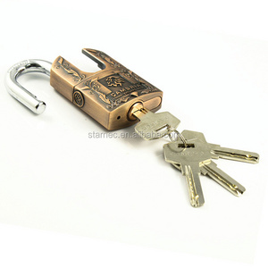 Shackle Protected Locker Lock Security Key Doors Brass Padlock