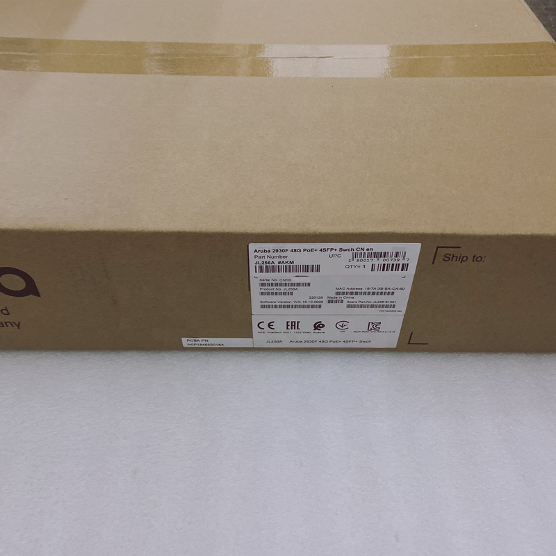 JL256A New Original Aruba 2930F 48G PoE+ 4SFP+ Swch HPE Aruba Switch Network Switches