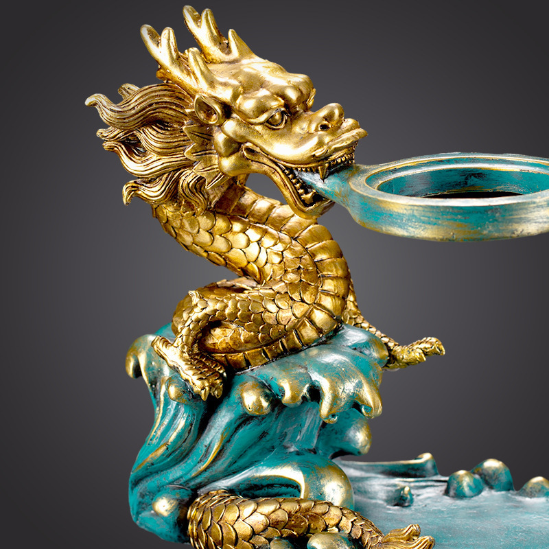 Multi-function Creative  Dragon and Phoenix Style Semi-automatic High Borosilicate Glass Teapot Set