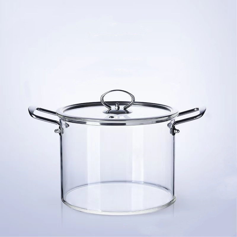 Large capacity high borosilicate glass pot electric ceramic stove heating noodles stew amphora iron pot