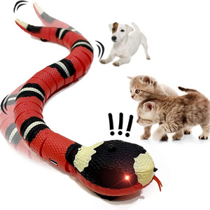 Hot Selling Automatic Smart Sensing Snake Usb Rechargeable Cat Teaser Play Electric Snake Cat Toys