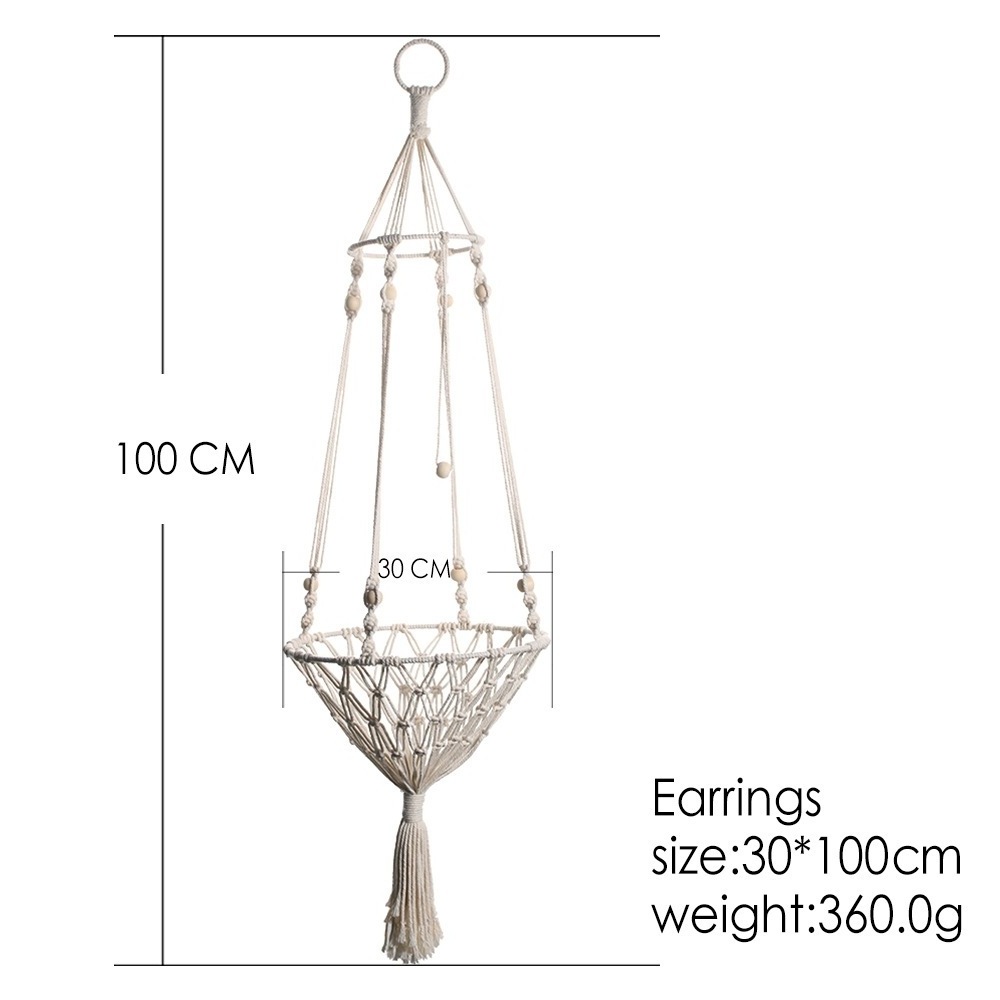 Handwoven Cat Macrame Hanging Sleep Hammock Pet Swing Bed For Cat And Dog Cotton Rope Hanging Tassel Basket Cat Hammock