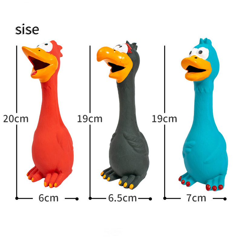 Pet Dog Toys Latex Screaming Chicken Squeeze Sound Toy Dog Squeaky Chew Toy