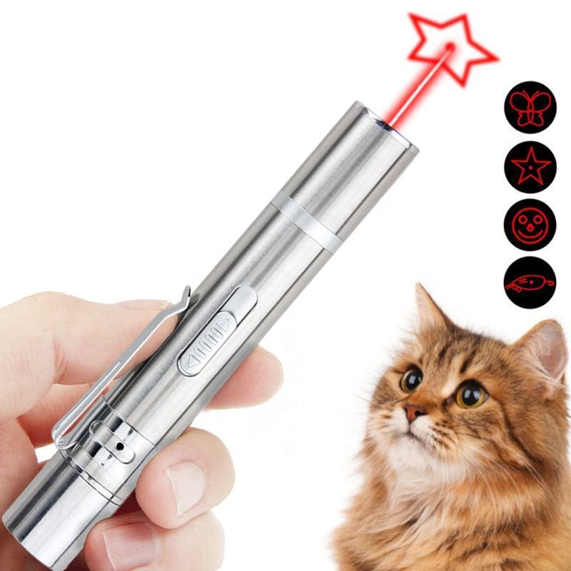 Wholesale Cat Interactive Toy Laser Rechargeable Multifunction Laser Cat Teasing Stick Laser Pointer