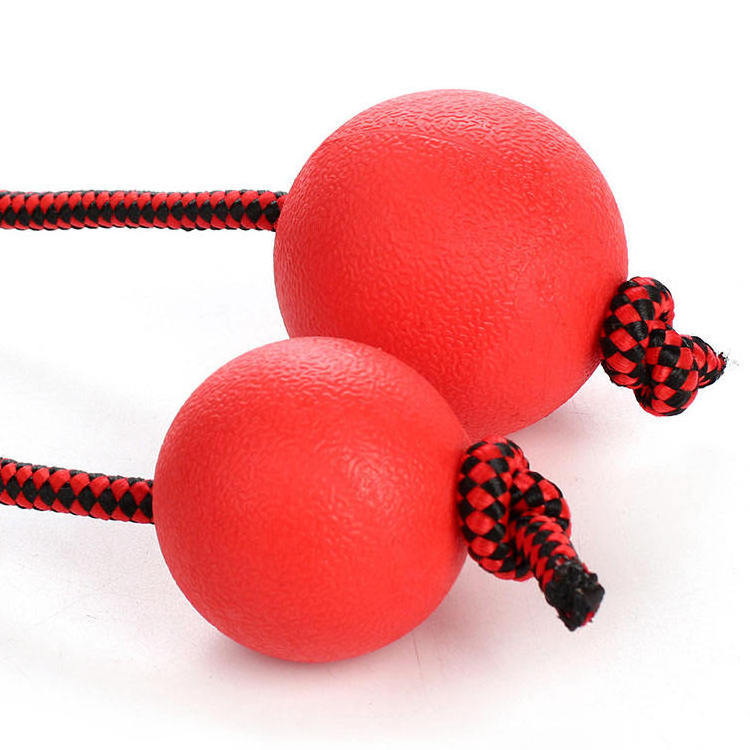 Pet Bite Molar Ball Solid Dog Rubber Ball Durable Interactive Chew Training Rope Ball Dog Teeth Cleaning Chew Toy