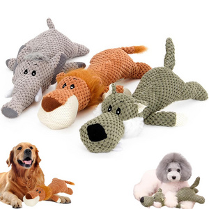 Wholesale New Indestructible Dog Stuffed Animals Chew Toy Squeaky Dog Plush Toy for Aggressive Small Medium Dog